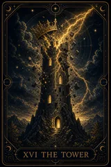 16. The Tower tarot card